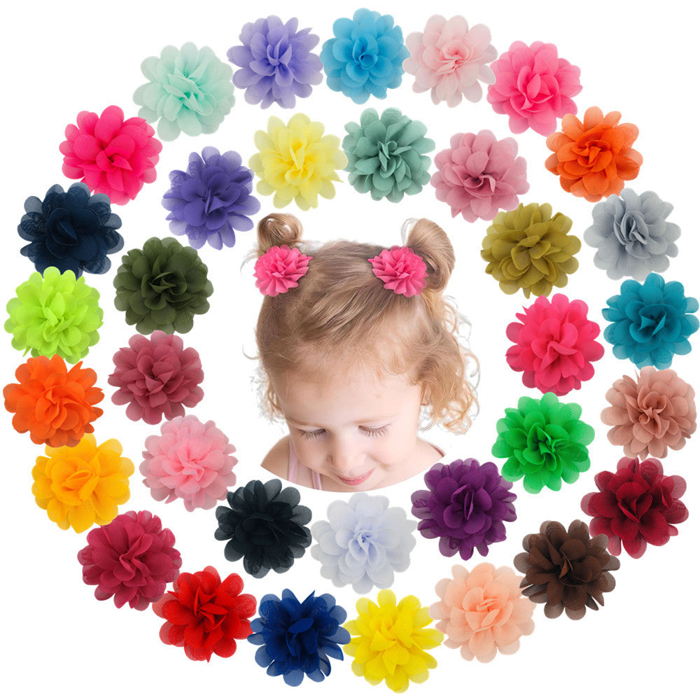 Rose hair clip in various colors