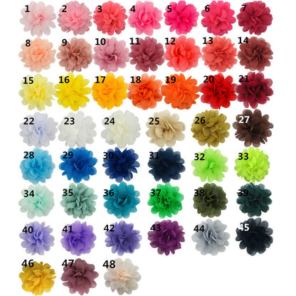 Rose hair clip in various colors