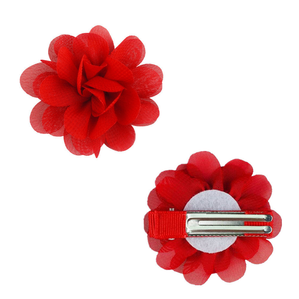 Rose hair clip in various colors