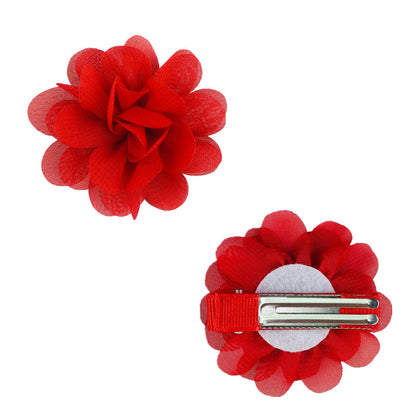 Rose hair clip in various colors